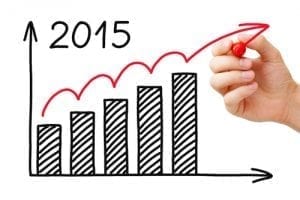 graph showing upward economic trends